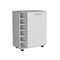 Tuhome Lafayette Bar Cabinet with 4-Bottle Rack. Upper Glass Holder and Dual Door Design-Macadamia MLM9075 - alternate 1